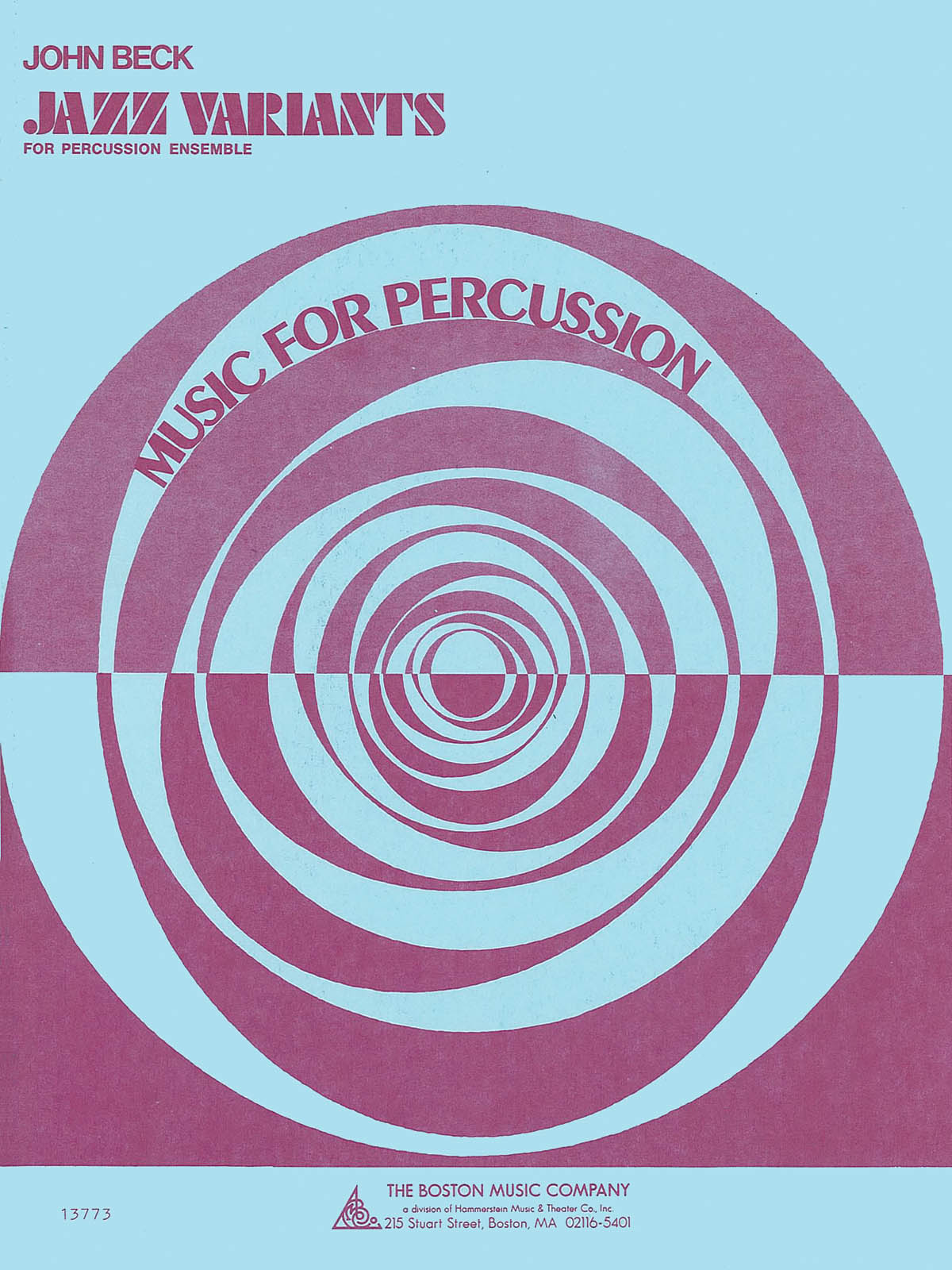 Beck John Jazz Variants Percussion Ensemble Book