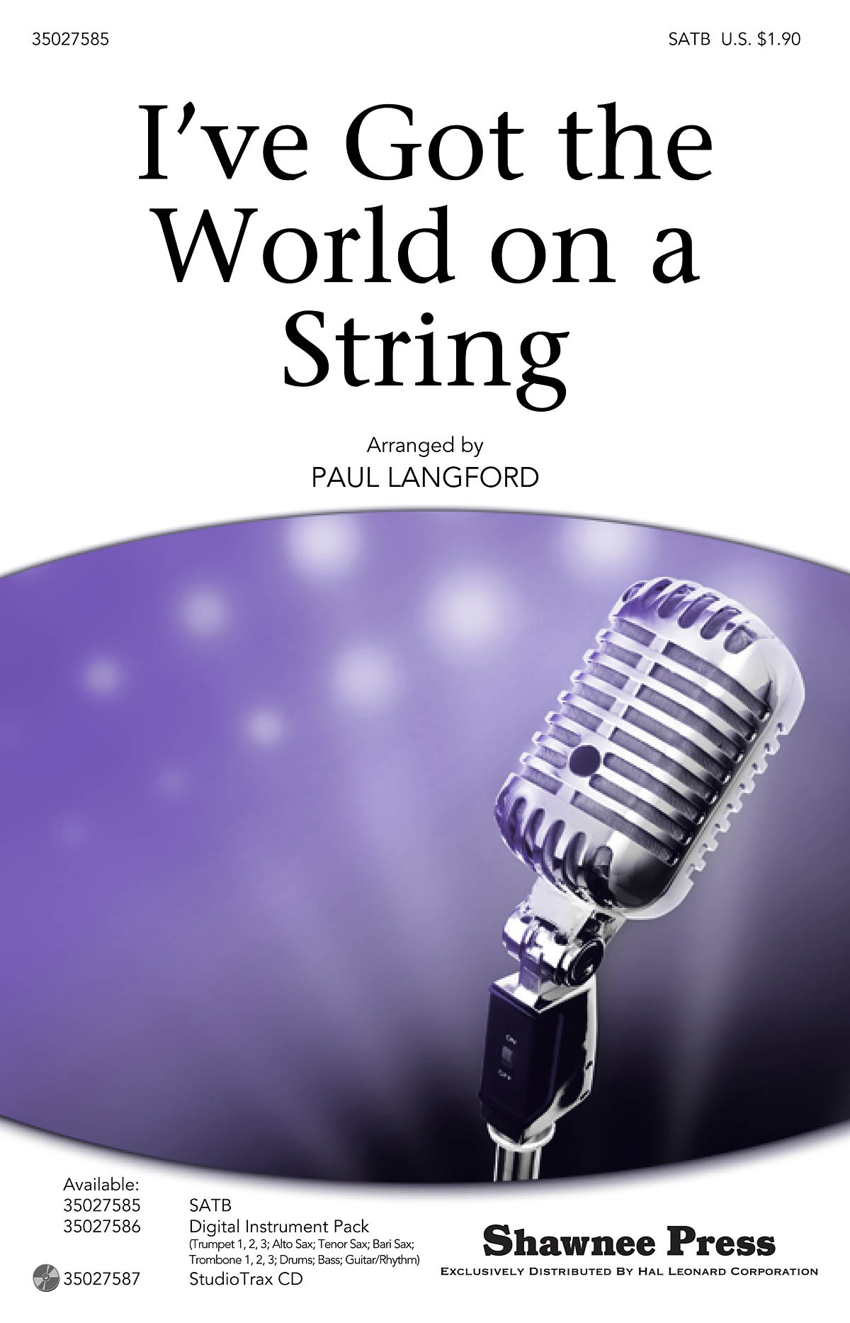 ARLEN/KOEHLER I'VE GOT THE WORLD ON A STRING (LANGFORD PAUL) SATB CHOR