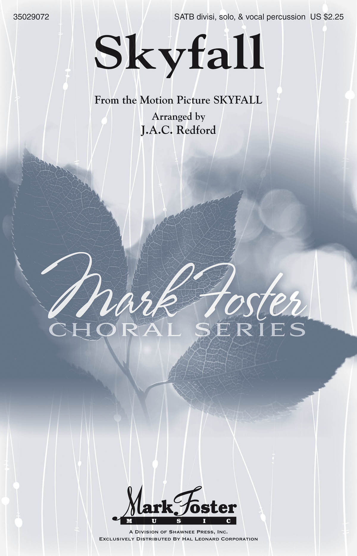 Adele/Epworth Skyfall (Redford) Satb Divisi/Solo/Vocal Percussion Chor