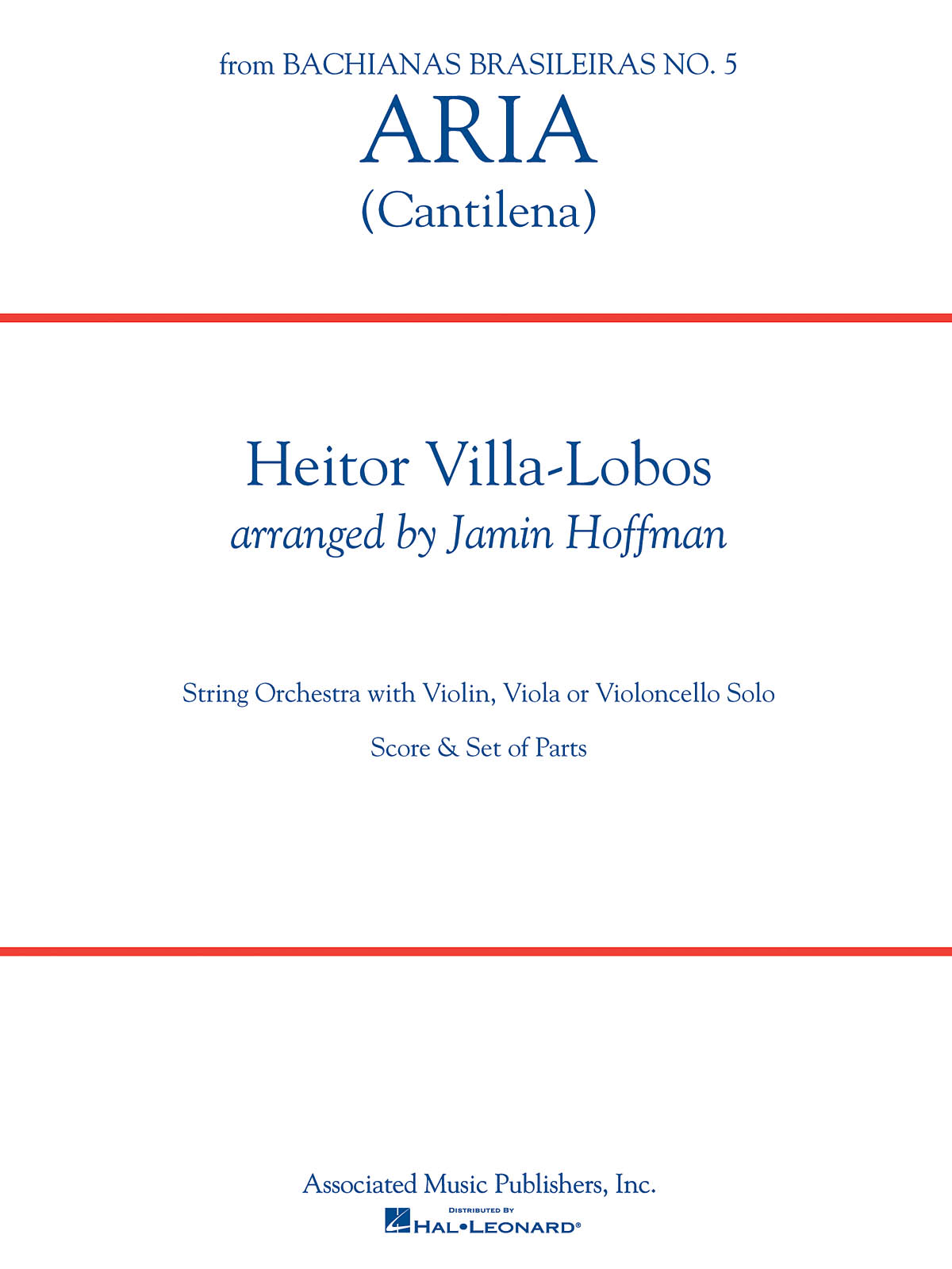 VILLA-LOBOS ARIA CANTILENA STR ORCH