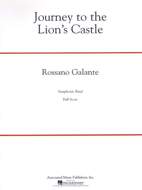 Galante Rossano Journey To The Lions Castle Full Score Only
