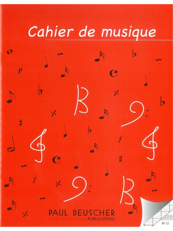 Cahier De Musique À 12 Portées