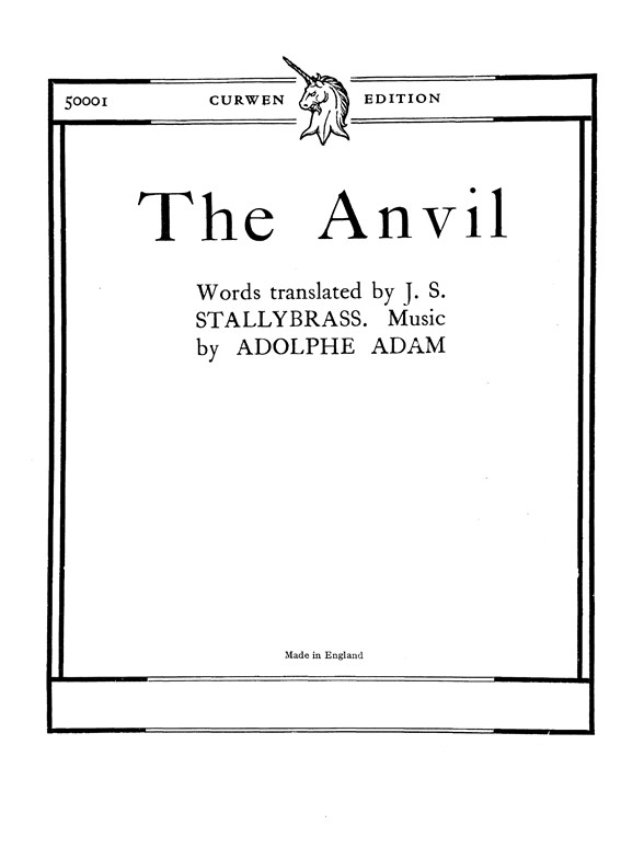 Adam The Anvil Ttbb Tonic Solfa