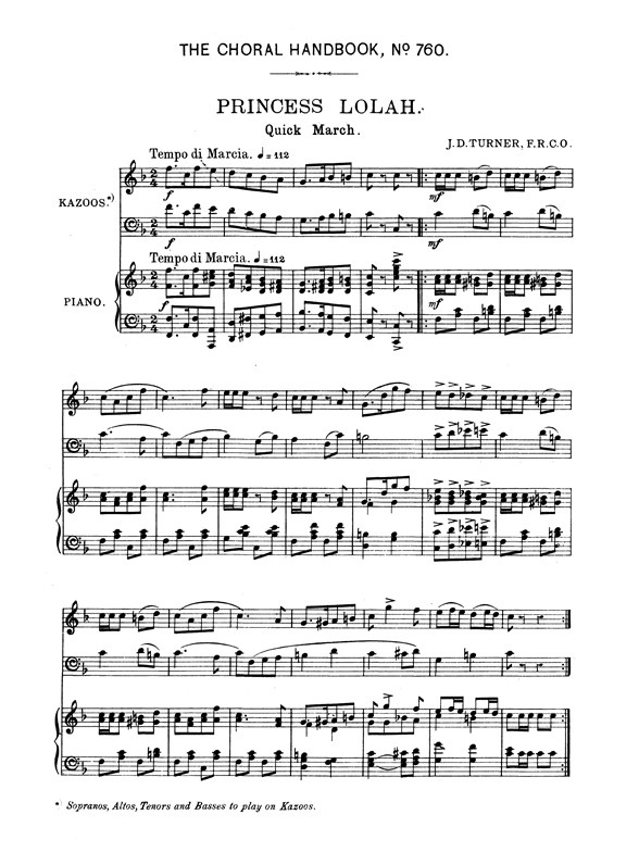 Turner Princess Lolah Satb