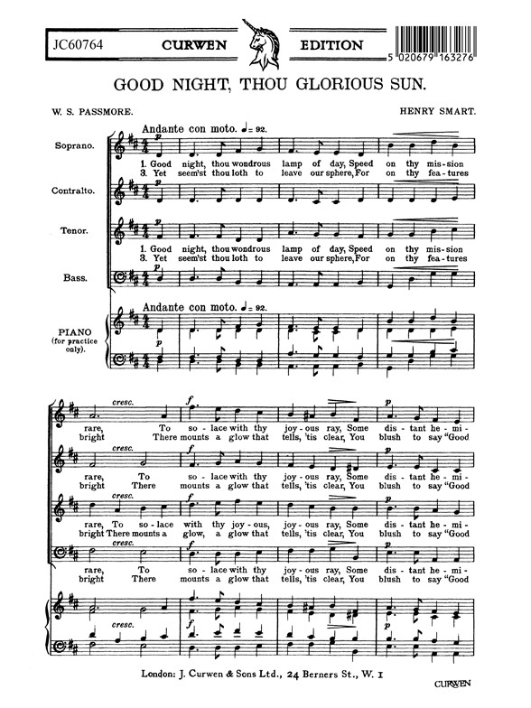 Henry Smart: Good Night, Thou Glorious Sun