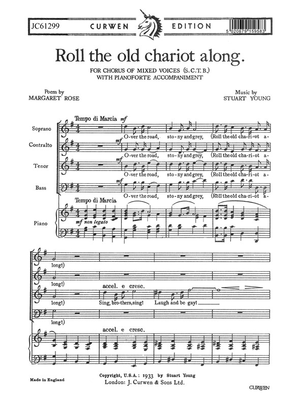 Young Roll Old Chariot Along Satb