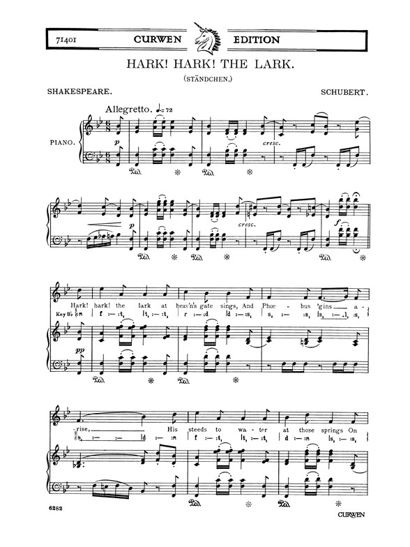 Franz Schubert: Hark! Hark! The Lark (Unison Voices)