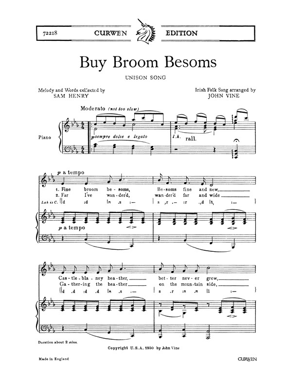 Vine, J Buy Broom Besoms Unison/Piano