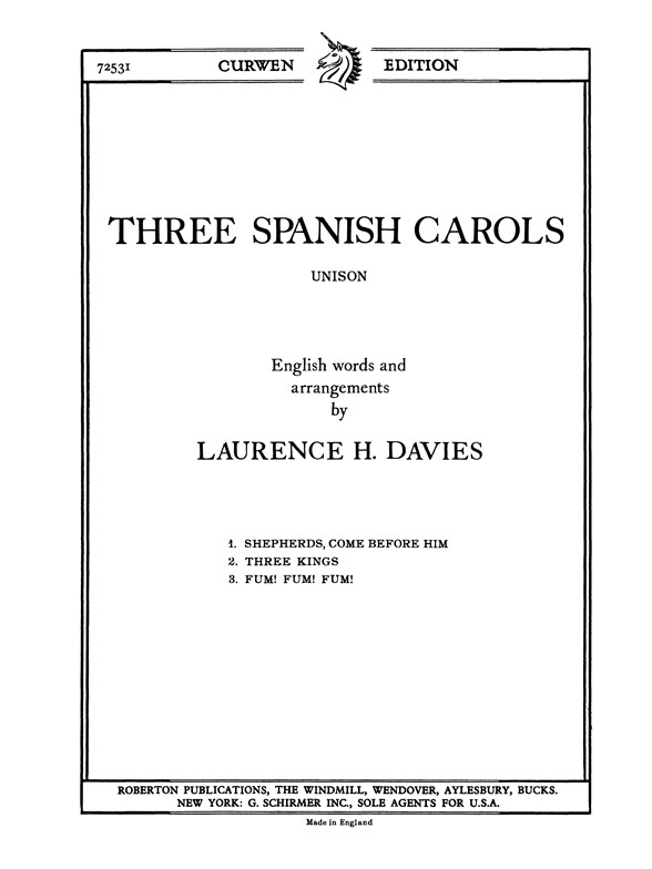 Laurence H. Davies: Three Spanish Carols