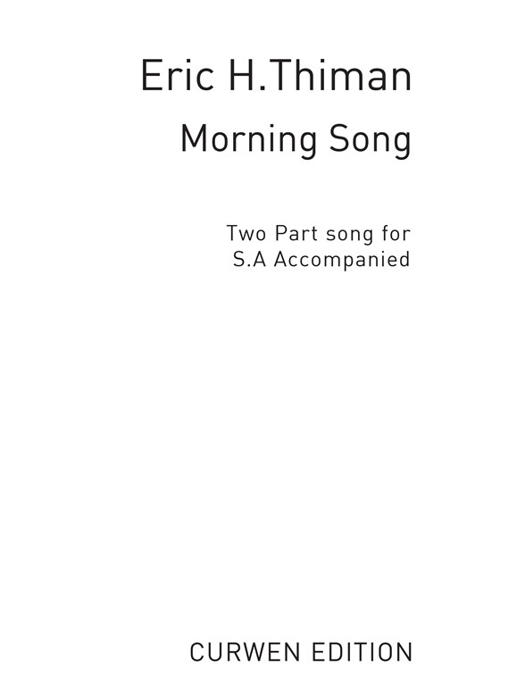 Thiman, E Morning Song Sa
