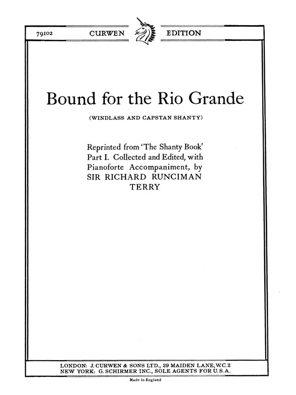 Richard Runciman Terry: Bound For Rio Grande