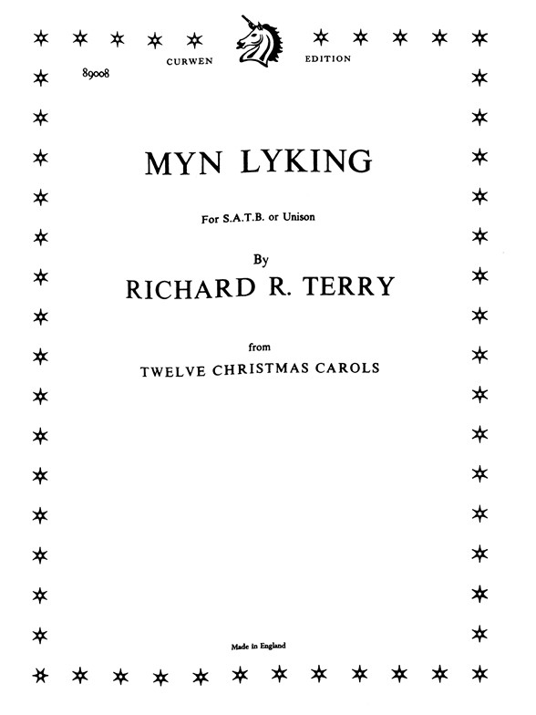 Terry, R Myn Lyking Satb/Piano