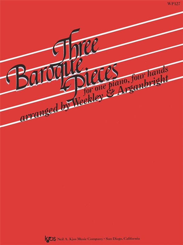 3 Baroque Pieces Piano Duet