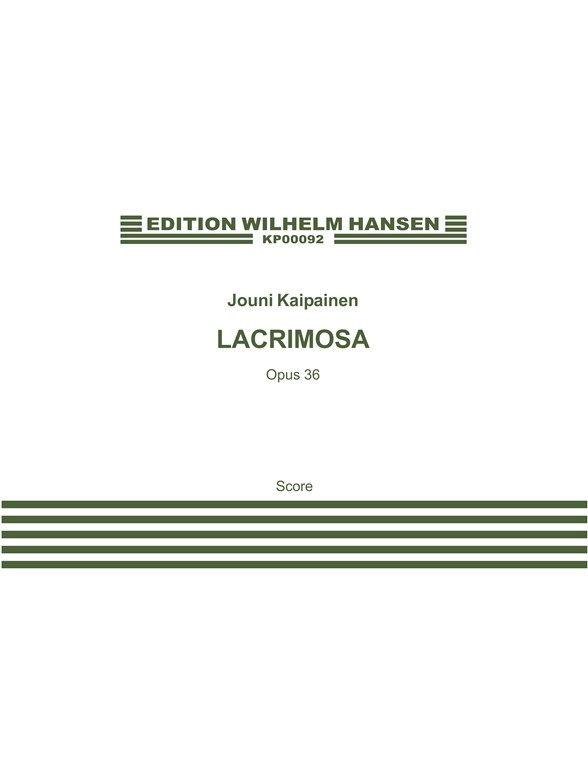 Jouni Kaipainen: Lacrimosa Op. 36 (Score)