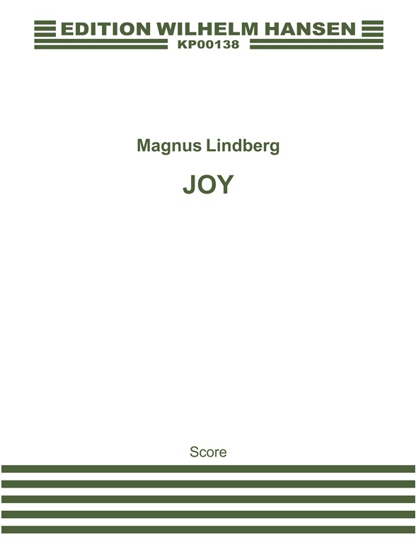 Magnus Lindberg: Joy (Score)