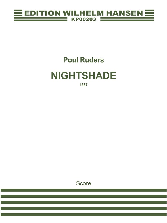 Poul Ruders: Nightshade (Full Score)