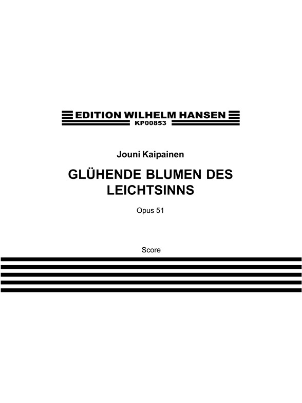 Gluhende Blumen Op. 51a- Part.