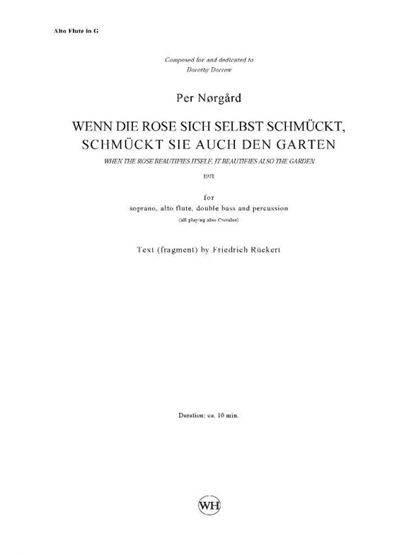 Norgard Wenn Die Rose Sich Selbst