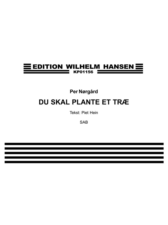PER NØRGÅRD DU SKAL PLANTE ET TRÆ SAB
