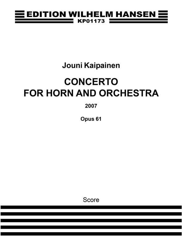 Kaipainen, J Horn Concerto Fs