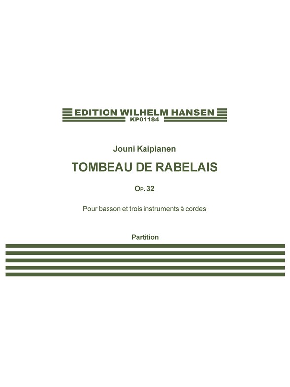 Tombeau De Rabelais - Partitur