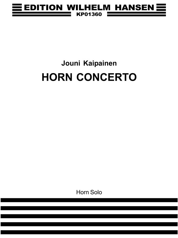Kaipainen, J Horn Concerto Sol Hn Pt