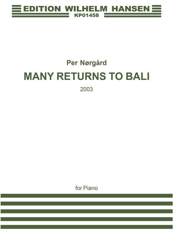 Norgard P Many Returns To Ball Pf