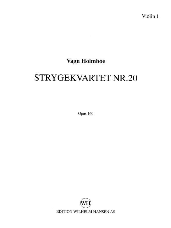 STRYGEKVARTET NR.20 OP.160