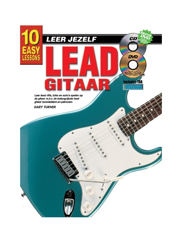 Gary Turner: 10 Easy Lessons Lead Gitaar (Book/CD/DVD) (Dutch Language Edition)