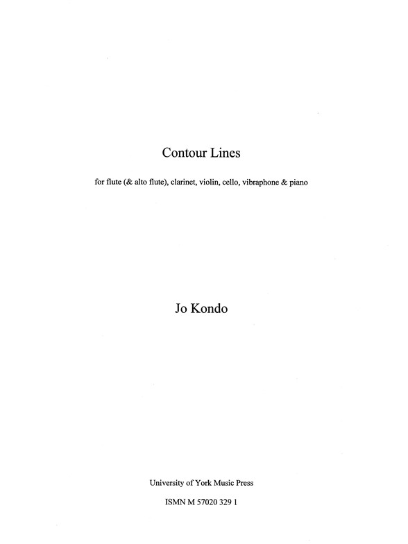 Jo Kondo: Contour Lines - Score