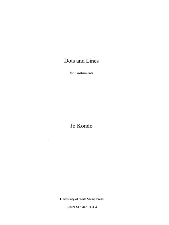 Jo Kondo: Dots And Lines (Score)