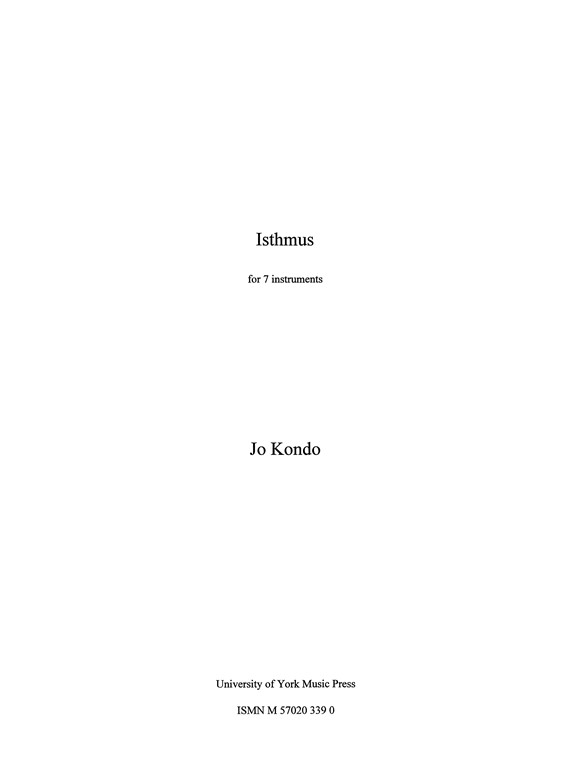 Jo Kondo: Isthmus