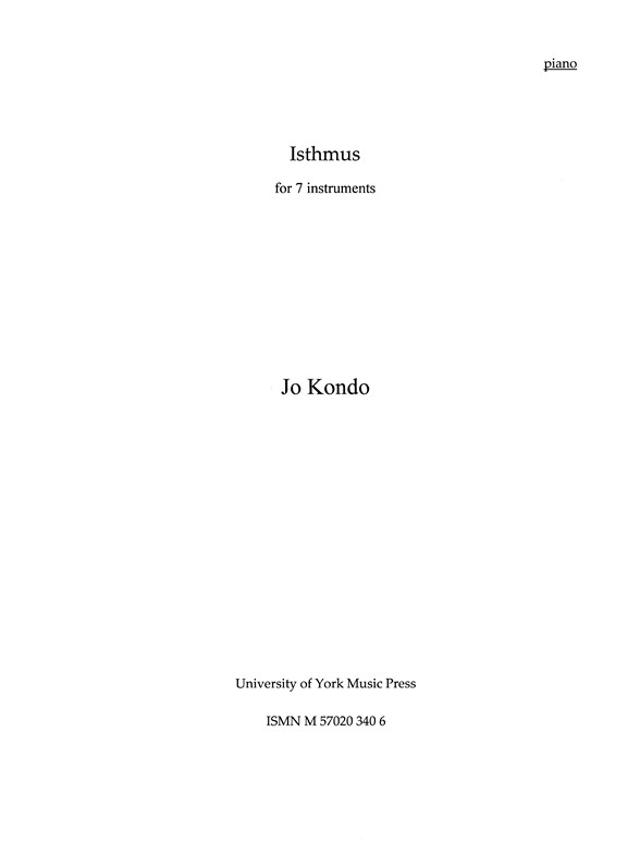 Jo Kondo: Isthmus (Parts)