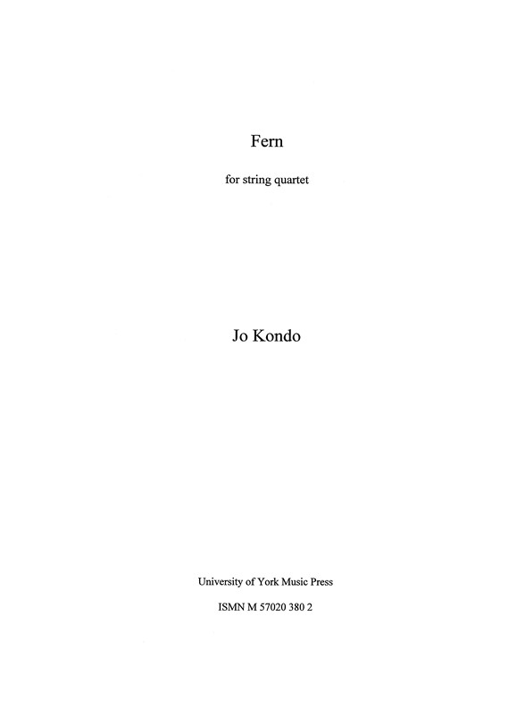 Jo Kondo: Fern (Score)