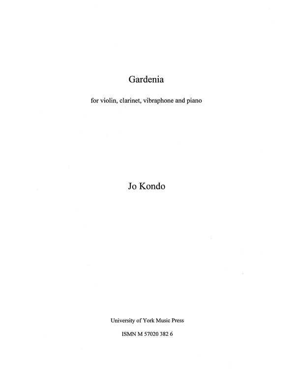 Jo Kondo: Gardenia (Score)