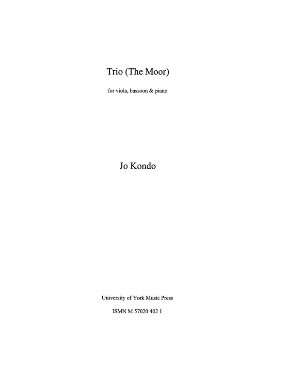 Jo Kondo: Trio (Moor) Score/Parts