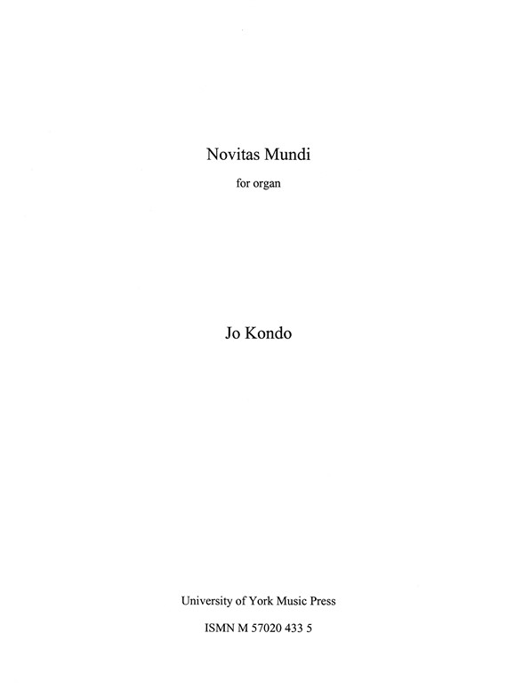 Jo Kondo: Novitas Mundi