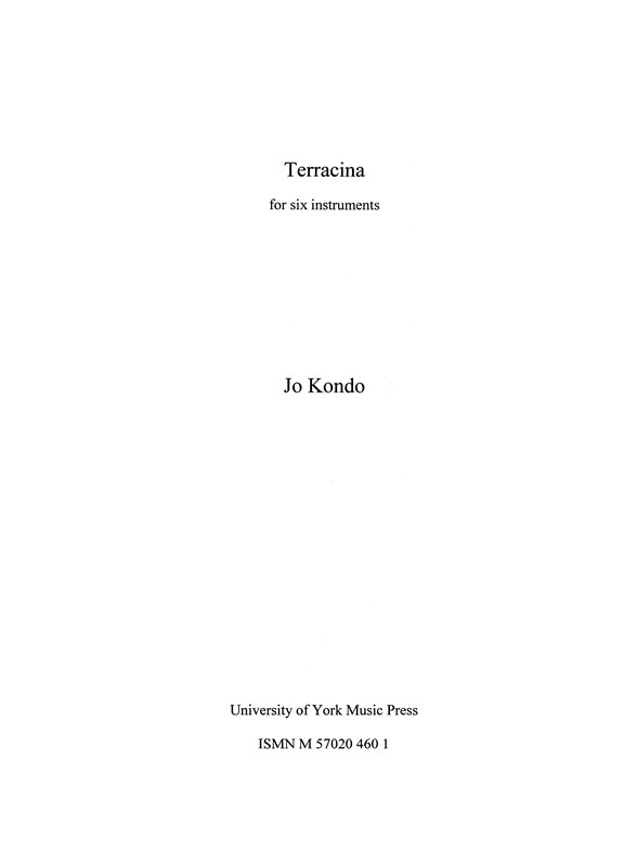 Jo Kondo: Terracina (Score)