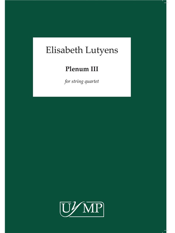 Elisabeth Lutyens: Plenum III Op.93 (Score)