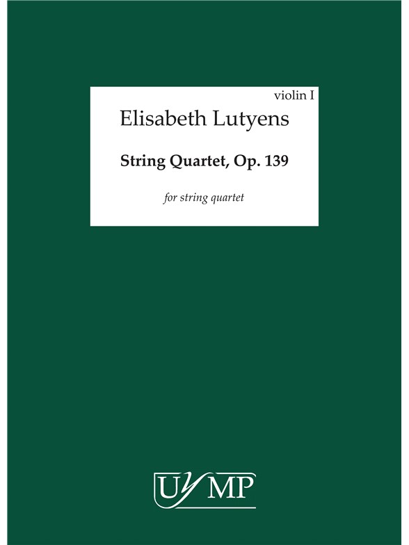Elisabeth Lutyens: String Quartet Op.139 (Parts)