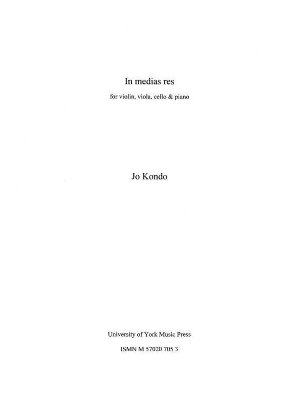 Jo Kondo: In Medias Res