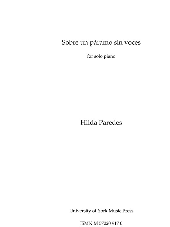 Hilda Paredes: Sobre un páramo sin voces