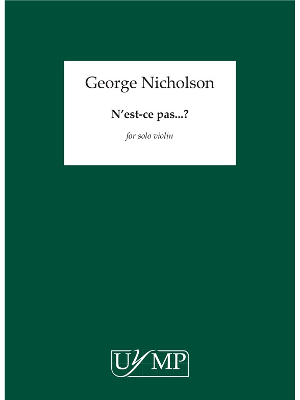 George Nicholson: N'est-ce pas??