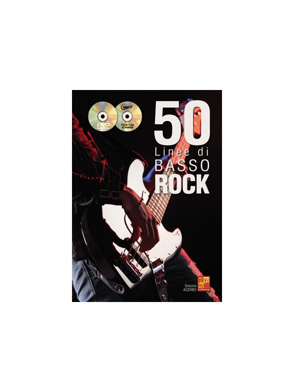 50 Linee Di Basso Rock (Libro/CD/DVD)