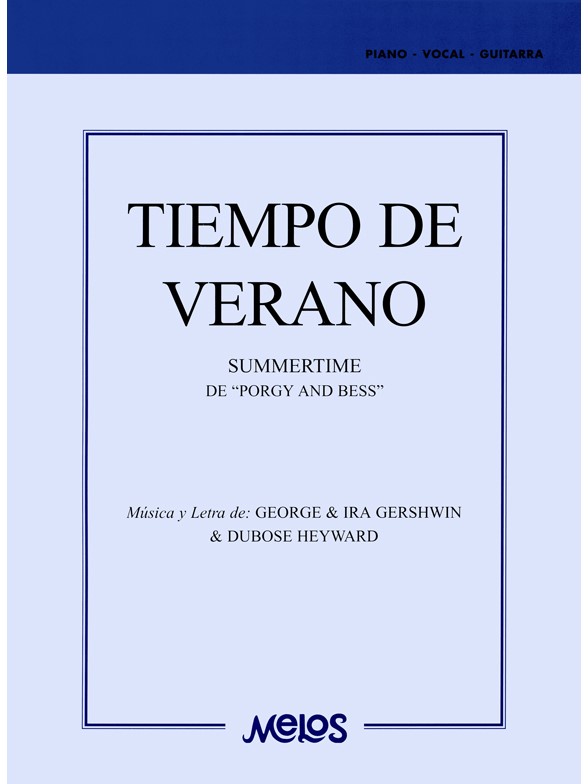 Gershwin Tiempo De Verano Pf Bk