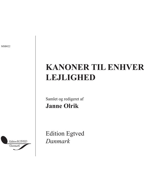 KANONER TIL ENHVER LEJLIGHED