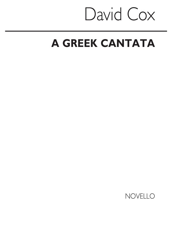 Cox: Greek Cantata (Vocal Score)