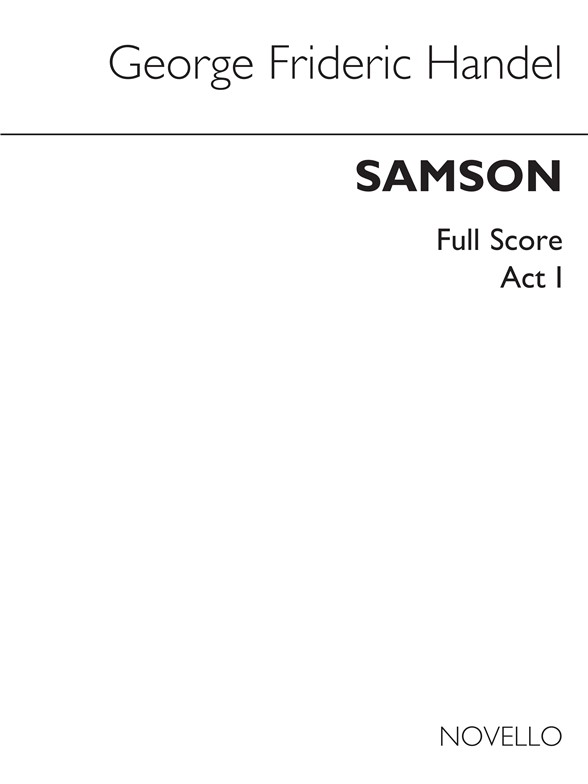 G.F.Handel: Samson (Ed. Burrows) - Full Score