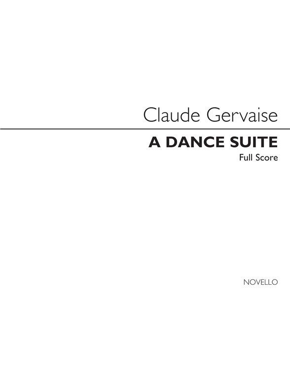 Claude Gervaise: Dance Suite (Score)