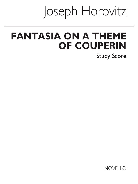 Horovitz: Fantasia On A Theme Of Couperin (Study Score)